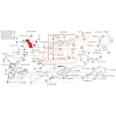 Catalyseur pour subaru impreza STI 2010