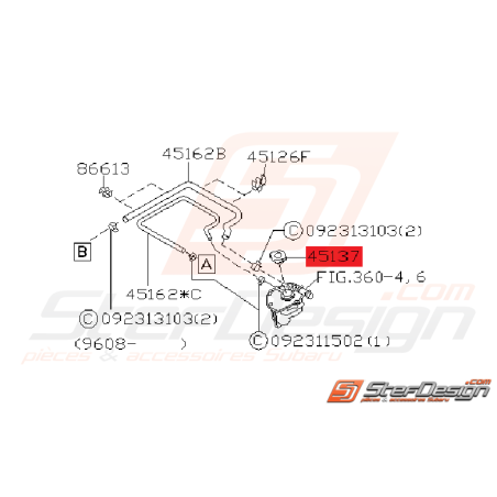 Bouchon Vase d'Expansion Origine Subaru GT 1997 - 1998