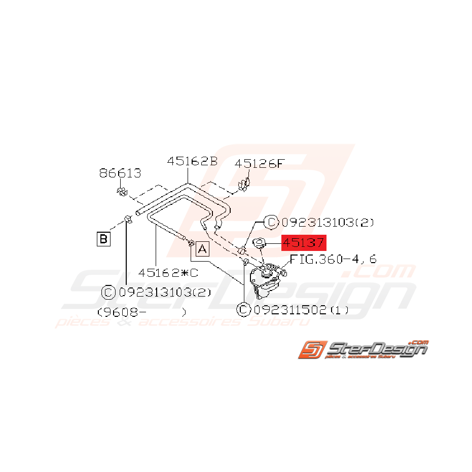 Bouchon Vase d'Expansion Origine Subaru GT 1997 - 1998