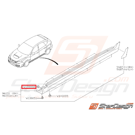 Clip bas de caisse STI 10-14