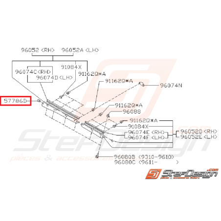 Rivet fixation de bas de caisse GT 93-00