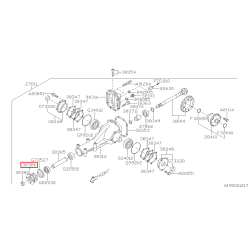 Flasque de contre bride pour subaru STI 06-19
