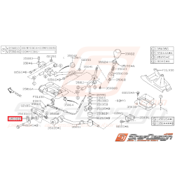 Plaque maintien de cable de marche arrière boite 6 STI  