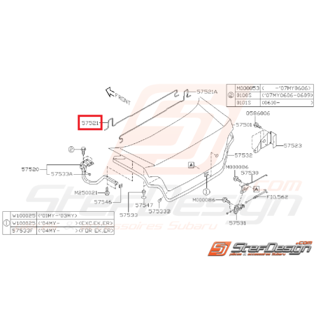 Barre de torsion coffre WRX/STI 01-02