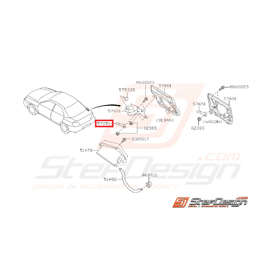 Ressort trappe a essence subaru WRX/STI 01-05