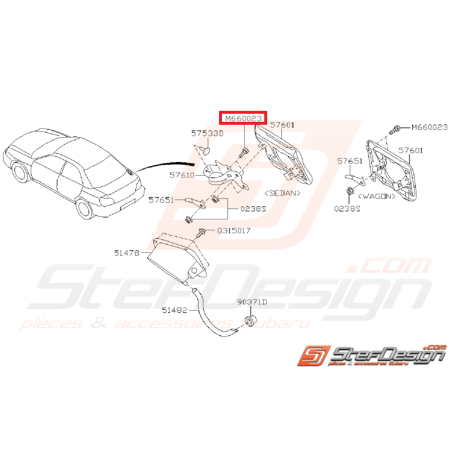 Vis trappe a essence STI/WRX 03-14