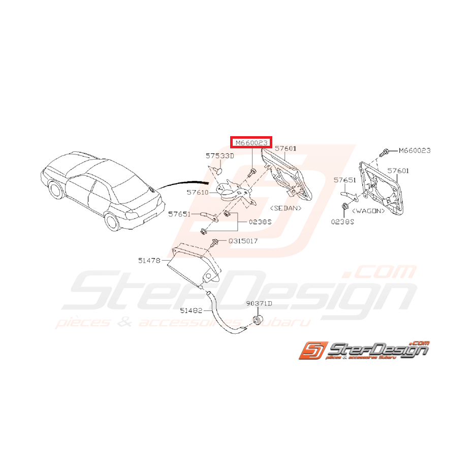Vis trappe a essence STI/WRX 03-14