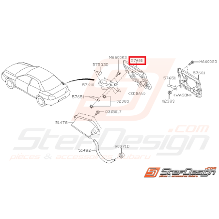 Trappe essence WRX/STI 01-07