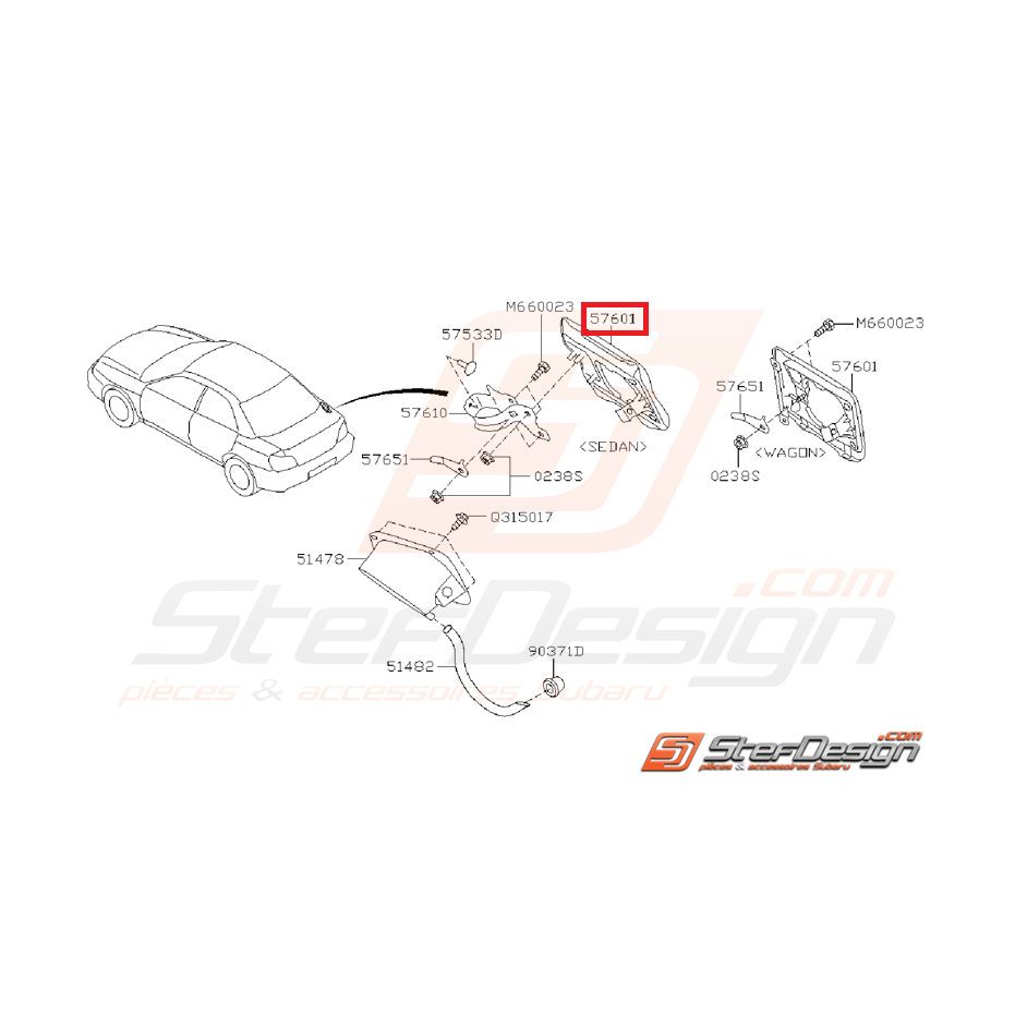 Trappe essence Subaru WRX 2001 - 2007 Break
