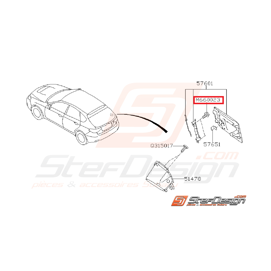 Vis trappe a essence STI/WRX 03-14
