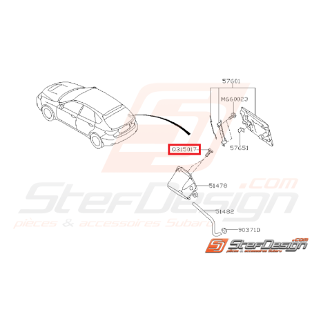 Vis trappe a essence STI/WRX 03-14