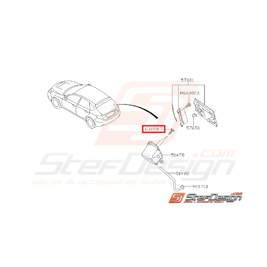 Vis trappe a essence STI/WRX 03-14