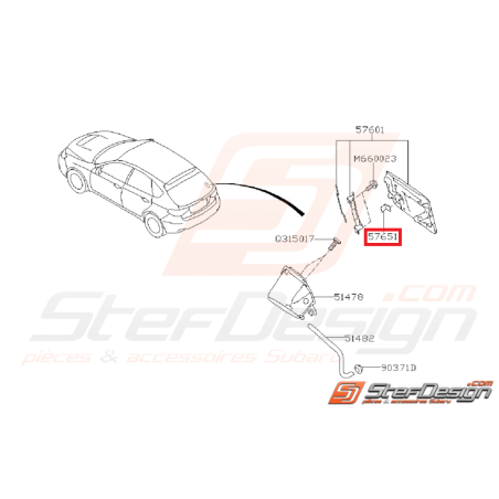 Ressort trappe essence WRX/STI 08-14