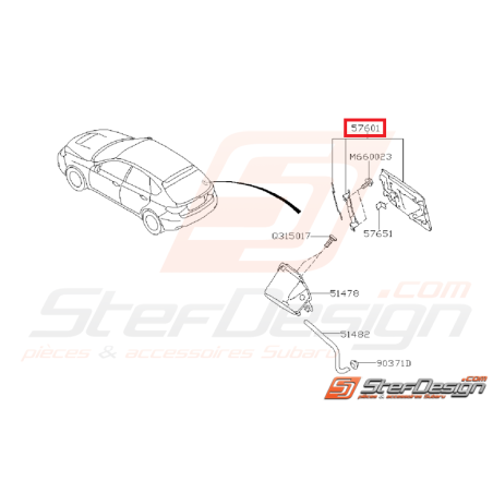 Trappe essence WRX 08-09