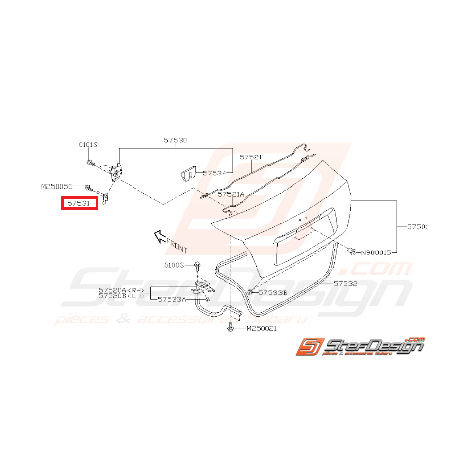 Gâche de coffre STI 10-14 Gâche de coffre STI 10-14