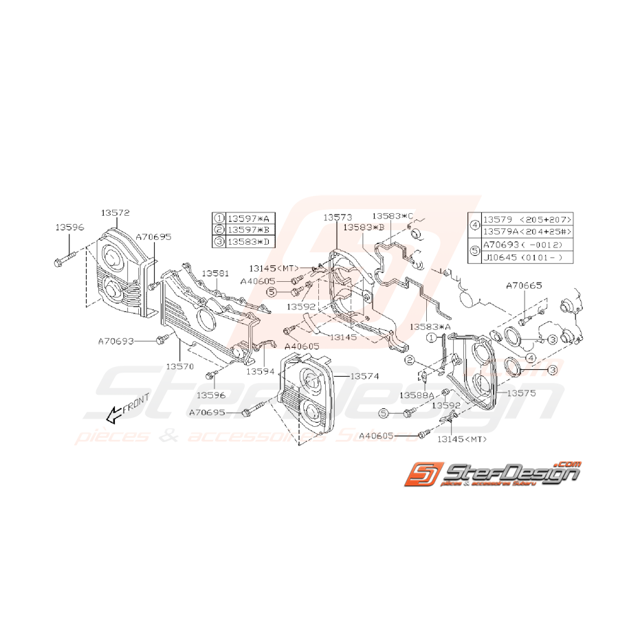 Ensemble Carter Distribution Subaru WRX STI 2001 - 2007
