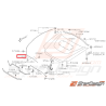 Agrafe câble ouverture capot SUBARU WRX/STI 01-07 Agrafe câble ouverture capot SUBARU WRX/STI 01-07