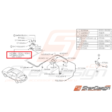 Rondelle isolante D20 IMPREZA GT 99-00