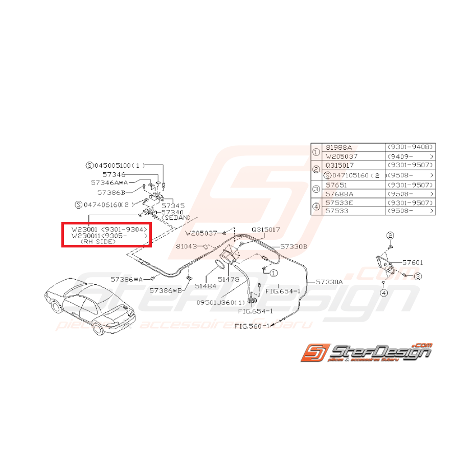 Rondelle isolante D20 IMPREZA GT 99-00