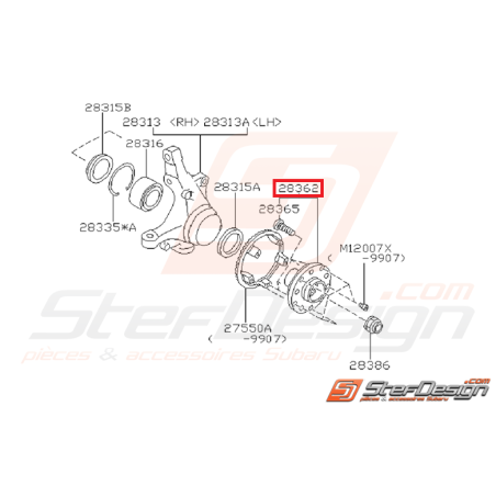 Moyeu avant avec ABS origine pour Impreza GT 93-00