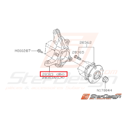 Porte moyeux avant subaru STI du 21/06/2005 à 2007