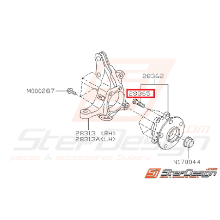 Goujon de roue origine SUBARU WRX 08-11 STI 06-18 FORESTER 09-12