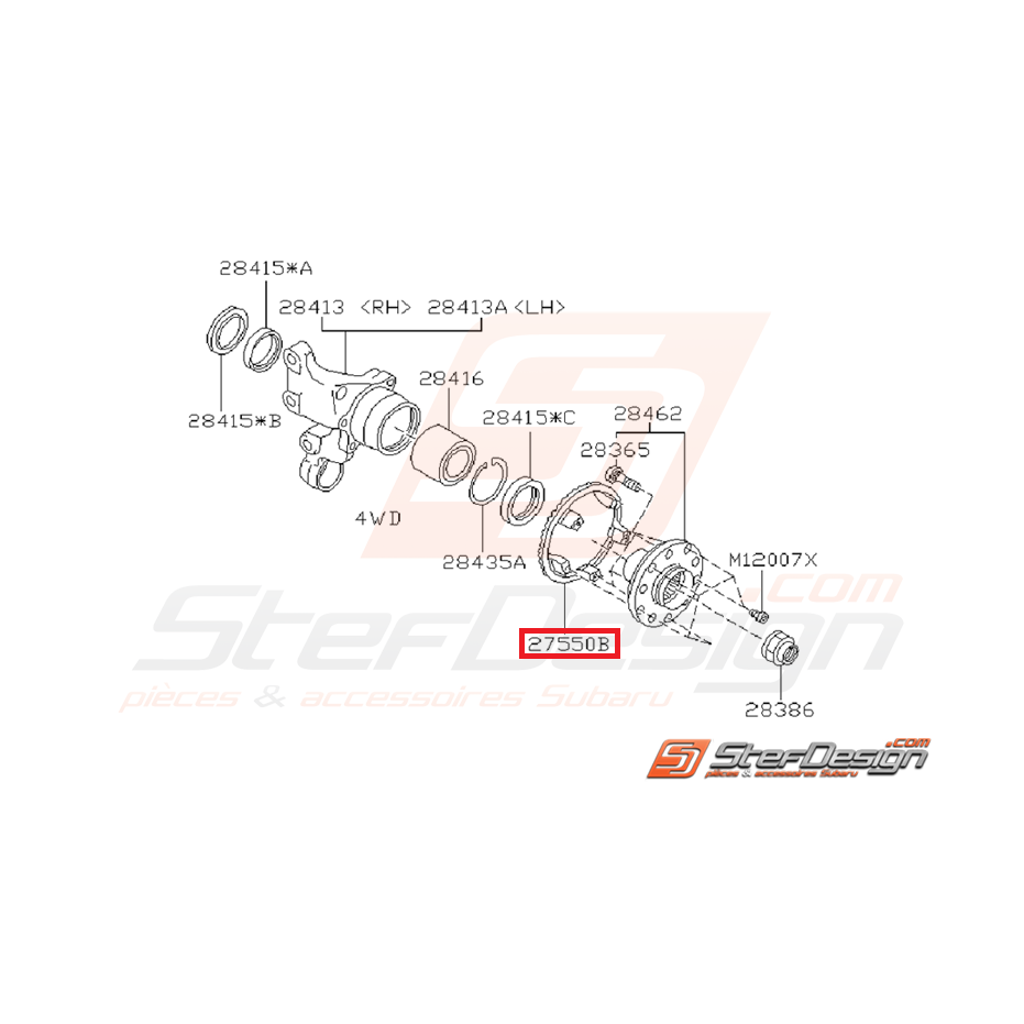 Couronne abs arrière origine subaru pour GT et WRX  01-07 Couronne abs arrière origine subaru pour GT et WRX  01-07