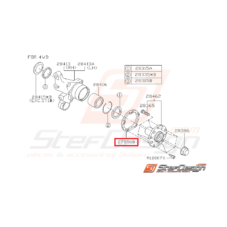 Couronne abs arrière origine subaru STI 01-07 Couronne abs arrière origine subaru STI 01-07