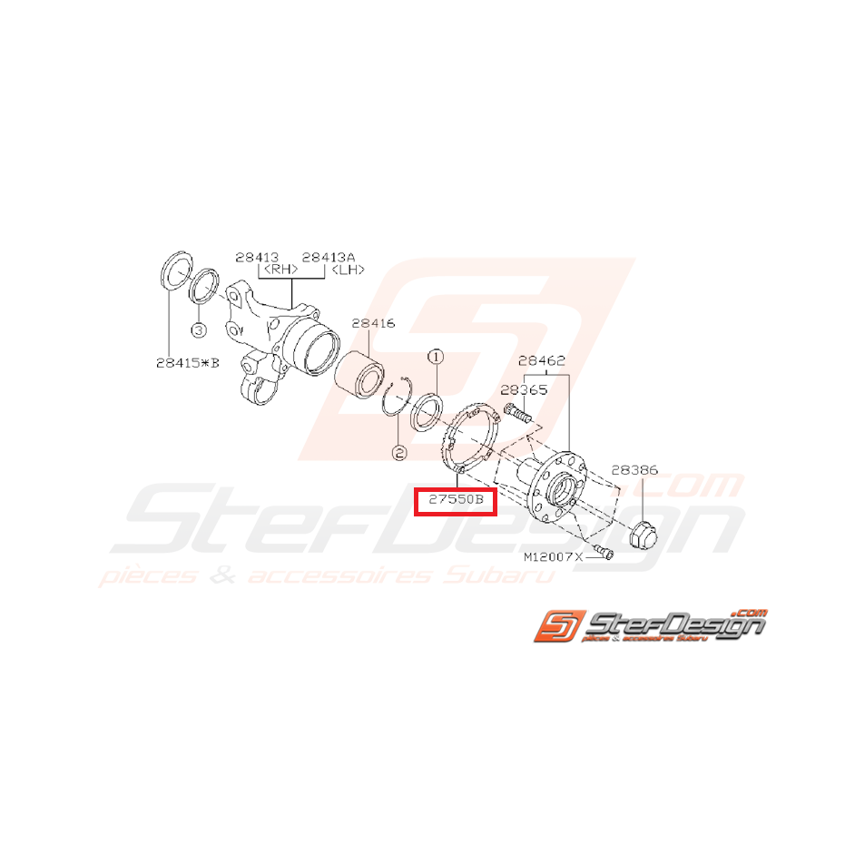 Couronne abs arrière origine subaru pour GT et WRX  01-07 Couronne abs arrière origine subaru pour GT et WRX  01-07