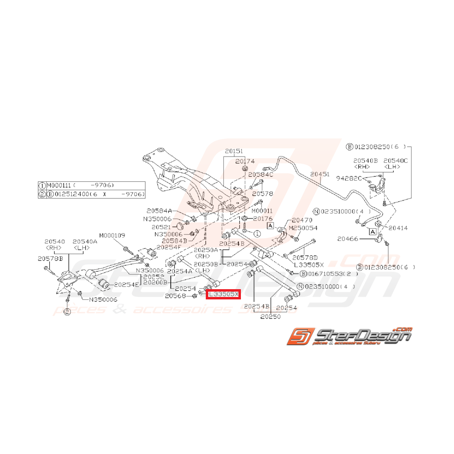 Rondelle pour vis de tirant arrière