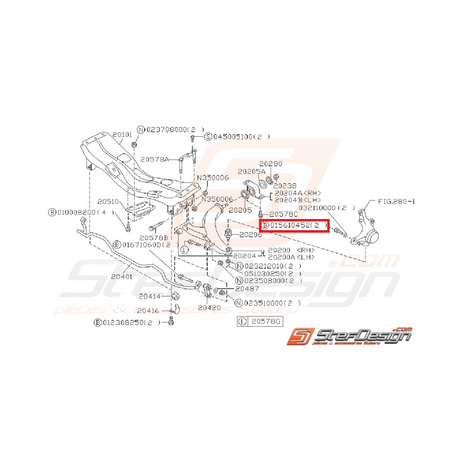 Vis de blocage de rotule de suspension 