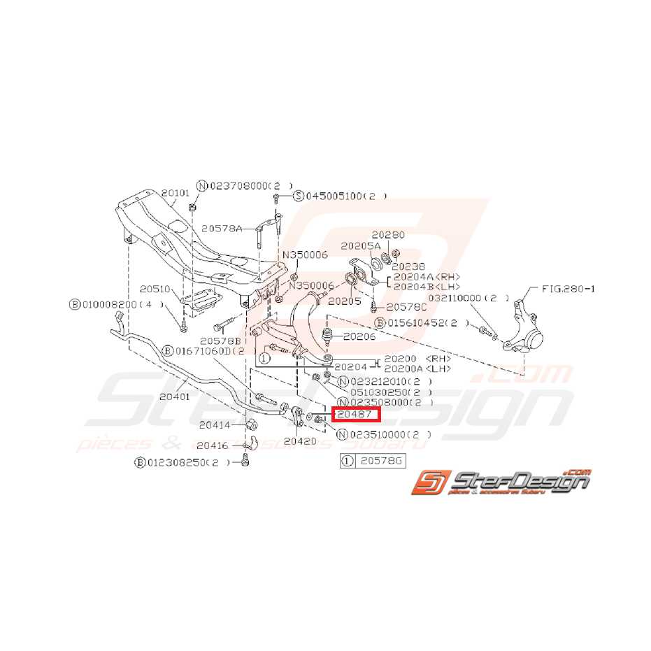 Rondelle train avant GT 99-00