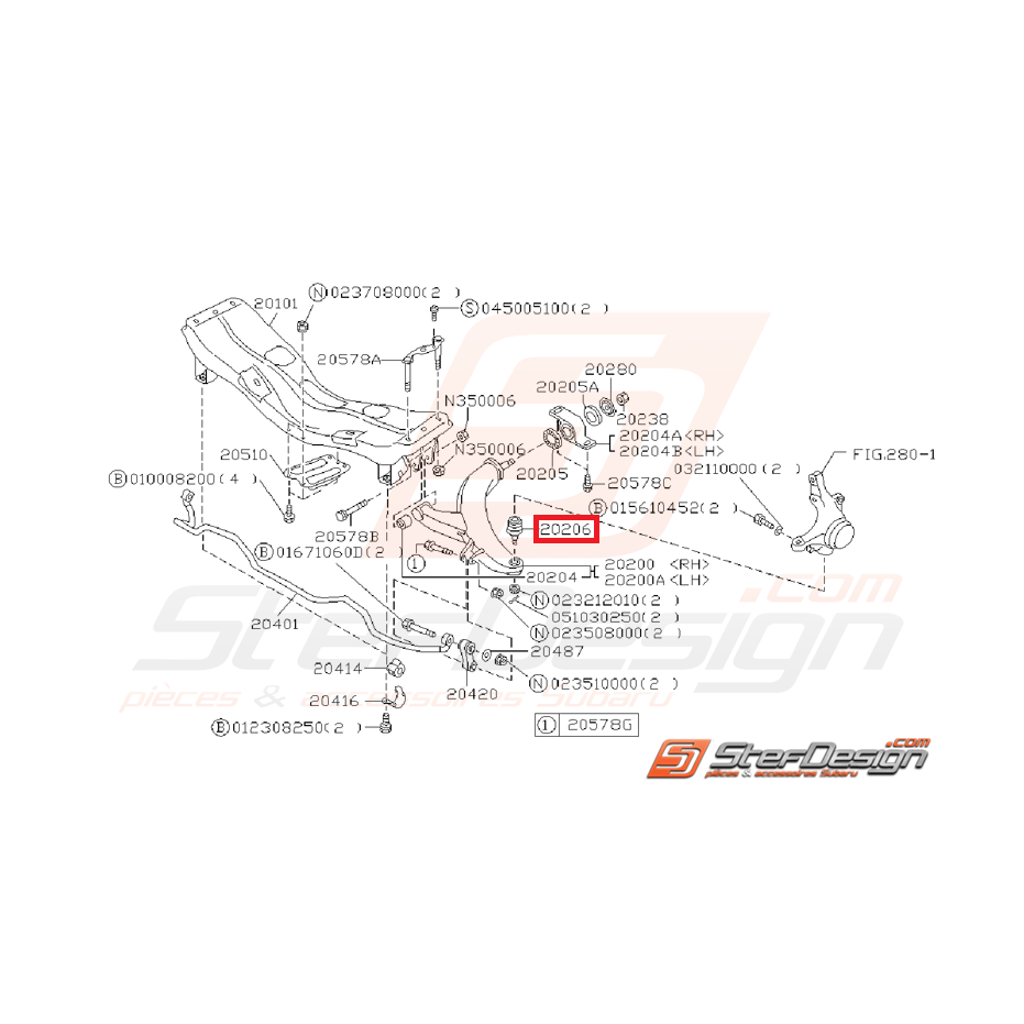 Rotule de suspension origine GT 93-00 WRX/STI 01-19 Rotule de suspension origine GT 93-00 WRX/STI 01-19