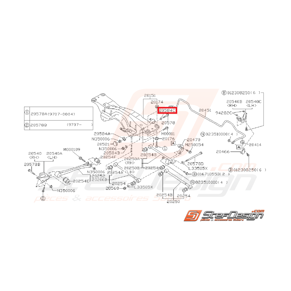 Rondelle de réglage pincement (tous modèles)