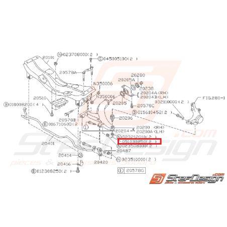 Goupille de rotule de suspension / direction