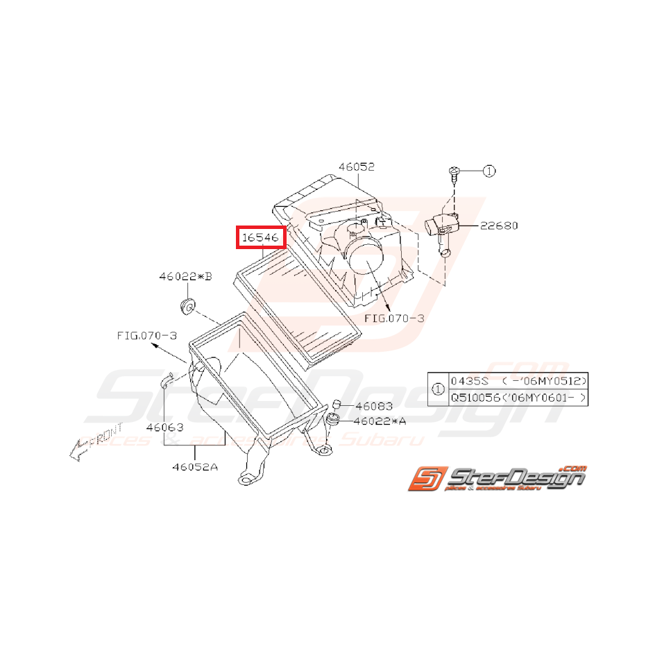 filtre à air ORIGINE SUBARU pour GT 93-00 et WRX/STI 01-07 filtre à air ORIGINE SUBARU pour GT 93-00 et WRX/STI 01-07
