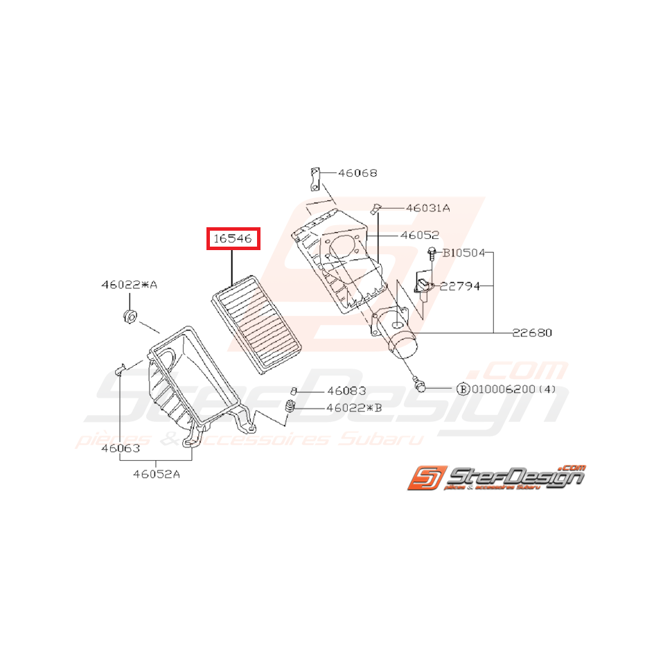filtre à air ORIGINE SUBARU pour GT 93-00 et WRX/STI 01-07 filtre à air ORIGINE SUBARU pour GT 93-00 et WRX/STI 01-07