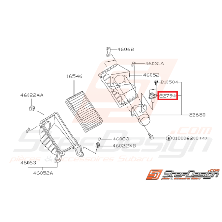 Débitmètre ORIGINE SUBARU impreza GT 1999-2000