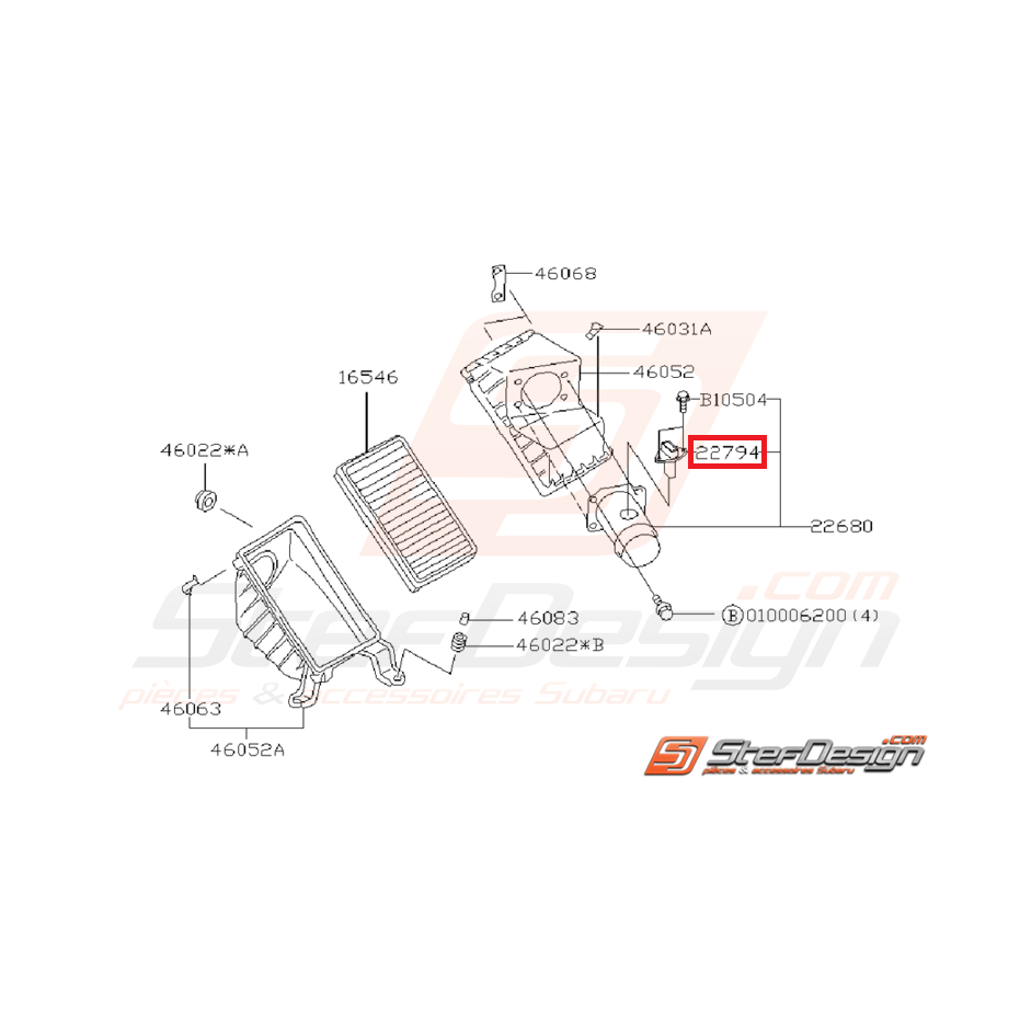 Débitmètre ORIGINE SUBARU impreza GT 1999-2000