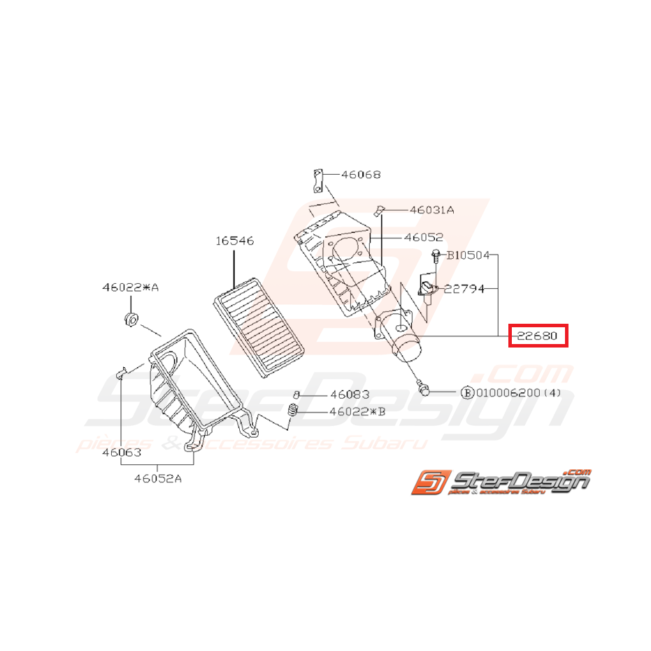 Débitmètre ORIGINE SUBARU impreza GT 97-98