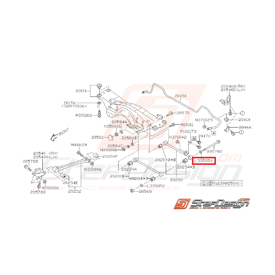 Rondelle pour vis de tirant arrière