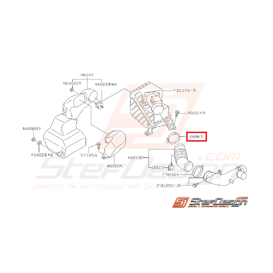 Collier de serrage boite a air GT 99-00 Collier de serrage boite a air GT 99-00