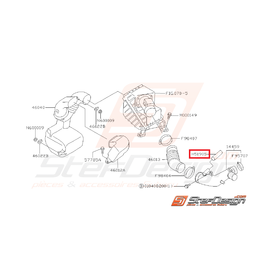Durite sortie de boite a air GT 97-98 Durite sortie de boite a air GT 97-98