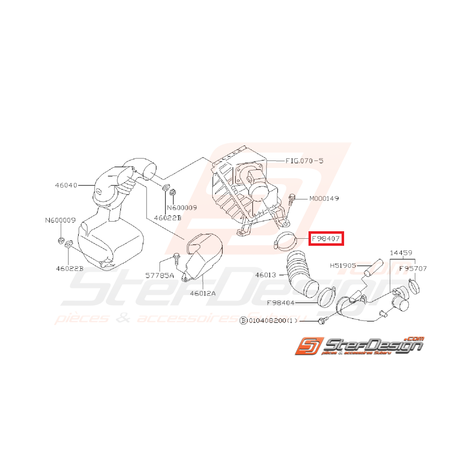 Collier durite boite a air SUBARU IMPREZA GT 93-00 WRX/STI 01-14 Collier durite boite a air SUBARU IMPREZA GT 93-00 WRX/STI 01-14
