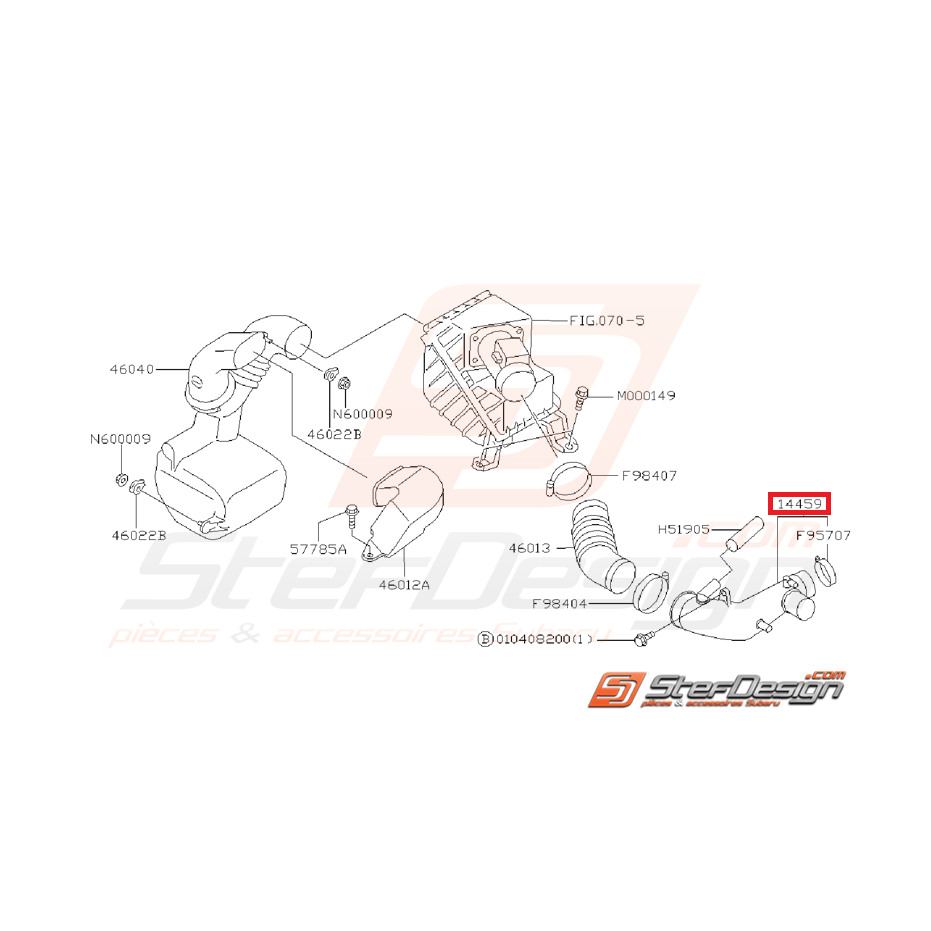 Durite d'induction origine SUBARU IMPREZA GT 97-98