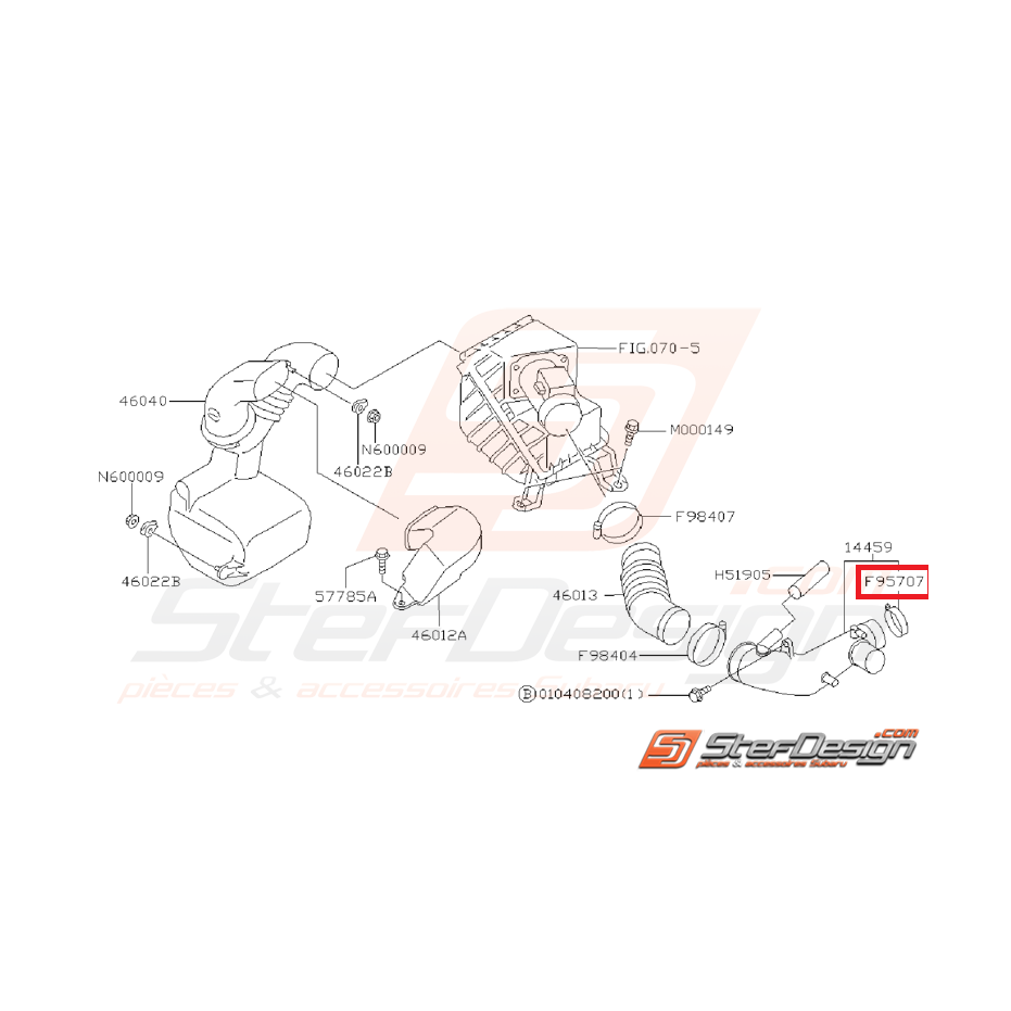 Collier durite boite a air GT 97-98