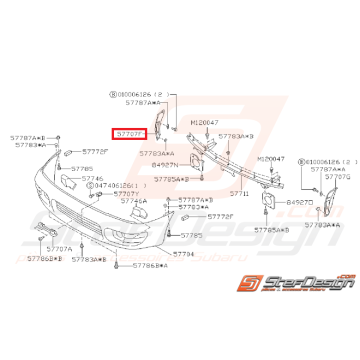 Support Pare-choc Avant Droit – Dodge Challenger 2015-2022 (Neuf, Plastique Noir)