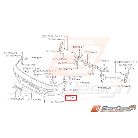 Pare choc avant origine subaru GT 92-98