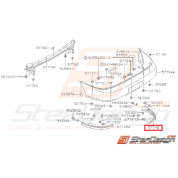 Bavette pare-choc arrière IMPREZA GT 97-00
