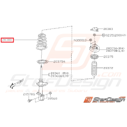 Ressort amortisseur arrière SUBARU STI 01-02